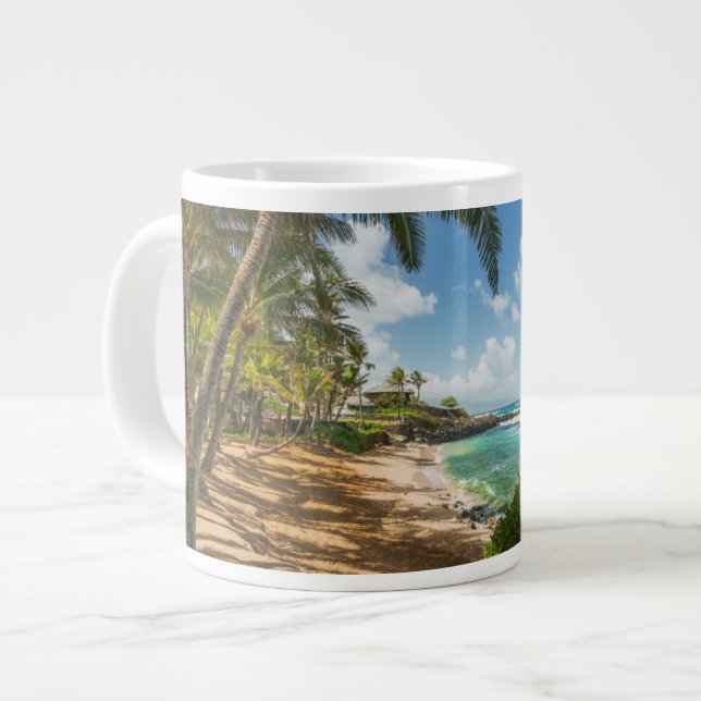 Kuau Cove Beach | Maui, Hawaii Jumbo Mugg (Framsida vänster)