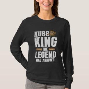 Kub Player Viking Chess Legend Yard Game Set Älska T Shirt