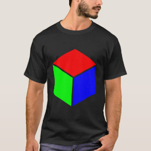 Kub - Röd, Grönt och blå T Shirt