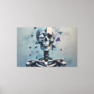 Kub Skeleton Canvastryck