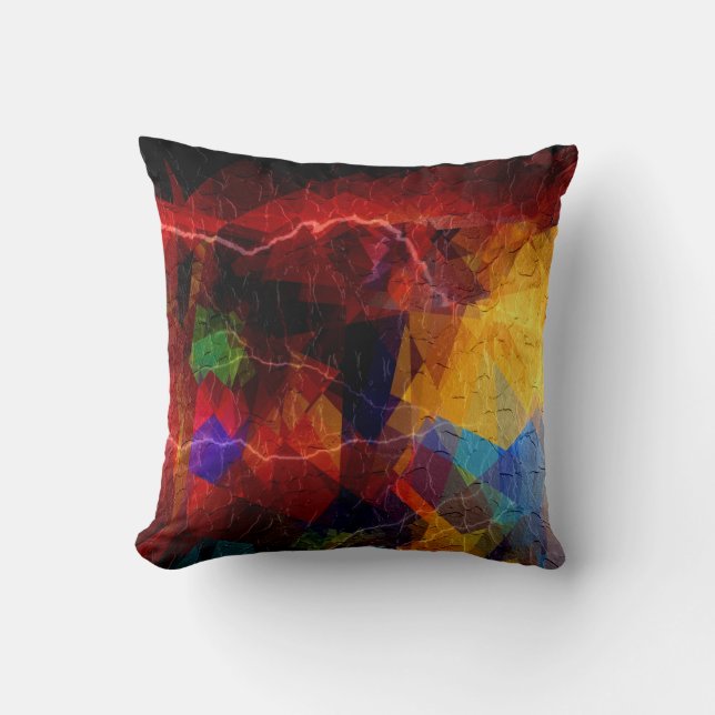 Kuba Abstrakt Art | Retro Geometric Mönster 5 Kudde (Framsida)