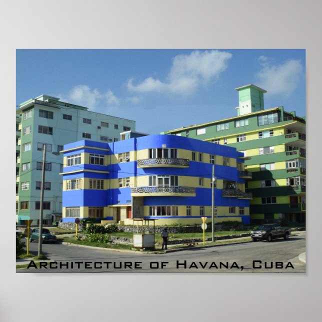 Kuba: Art Deco-arkitektur Poster (Framsidan)