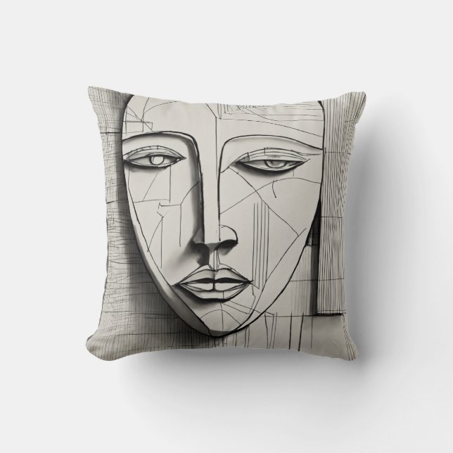 Kuba Art Dekorativ kudde - Modern abstrakt design (Framsida)