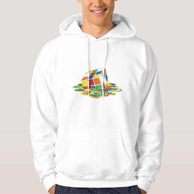 Kuba av smält Färgad Hoodie (Framsida)