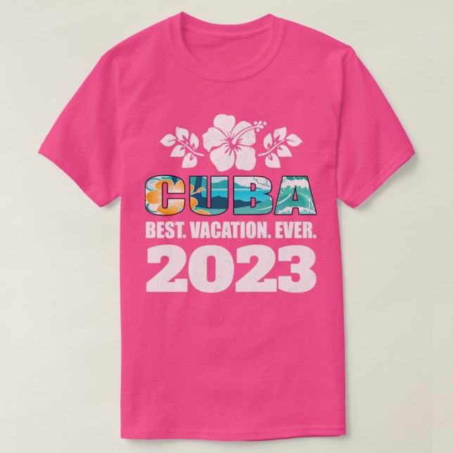 Kuba Best Vacation 2023 Family Vacation Souve T Shirt (Design framsida)