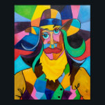 Kuba Cowgirl Pop Art Poster<br><div class="desc">Kuba Cowgirl 16x20-popkonst poster utskrift. Originalmålning av Cindy Higby</div>