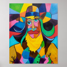 Kuba Cowgirl Pop Art Poster