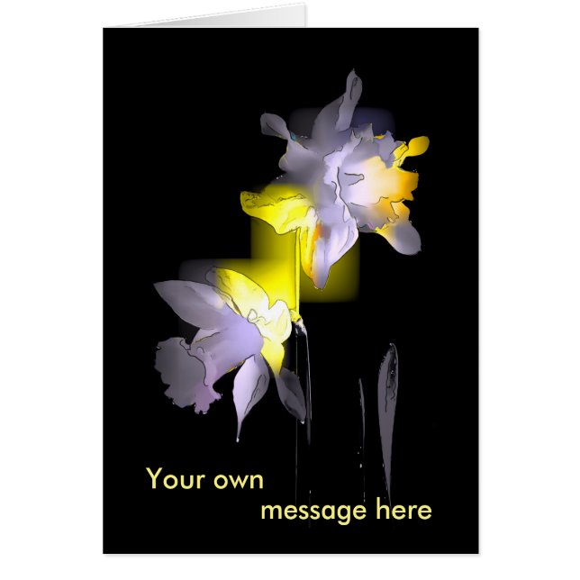 Kuba Daffodils Hälsningskort (Framsidan)