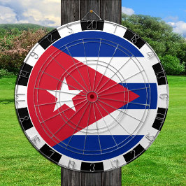 Kuba Dartboard och Kubas Flagga/speltavla Darttavla