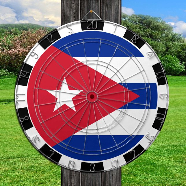Kuba Dartboard och Kubas Flagga/speltavla Darttavla (Skapare uppladdad)