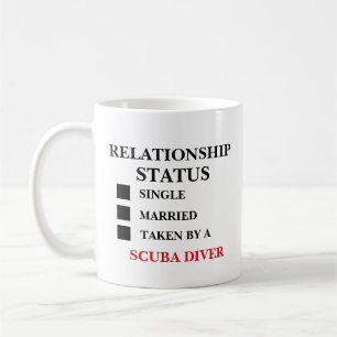 Kuba-dykare för relationsstatus kaffemugg
