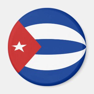 Kuba Fisheye Flagga Magnet