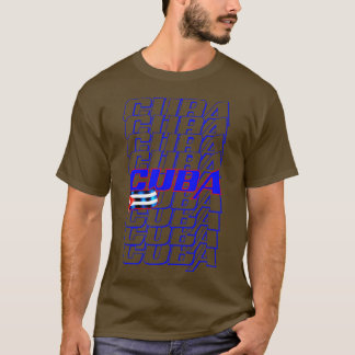 Kuba Flagga 2 T Shirt