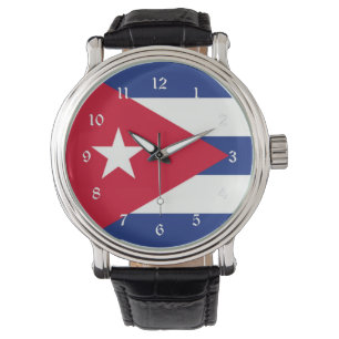 Kuba flagga armbandsur