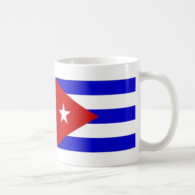 Kuba flagga kaffemugg (Höger)