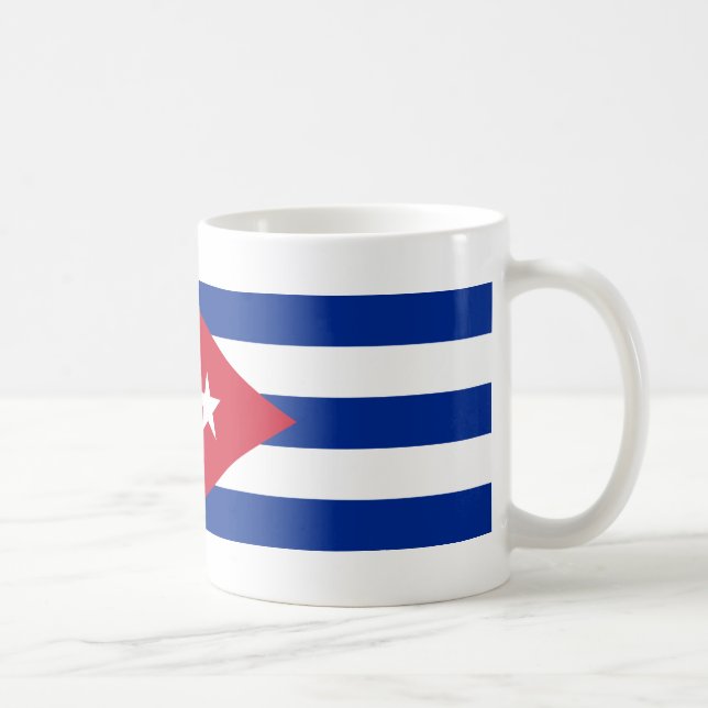 Kuba flagga kaffemugg (Höger)