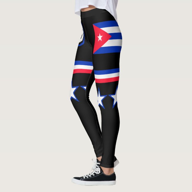Kuba Flagga Leggings (Vänster)