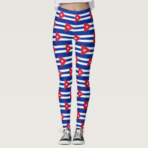 Kuba flagga leggings
