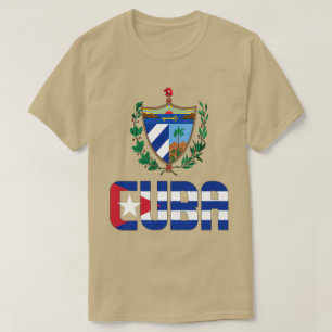 Kuba Flagga och Jacka av Arm Patriotic T Shirt