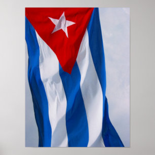 Kuba flagga poster