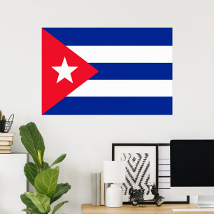 Kuba flagga poster