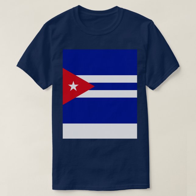 Kuba Flagga T Shirt (Design framsida)