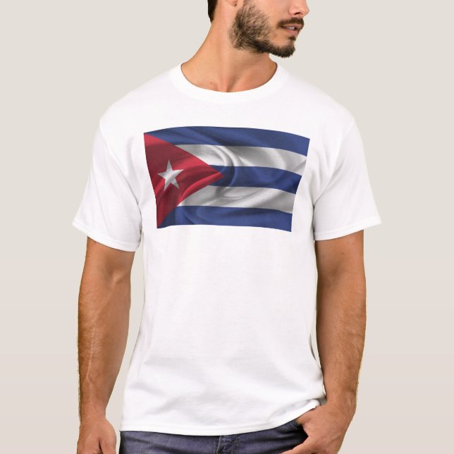 Kuba-flagga T Shirt (Framsida)