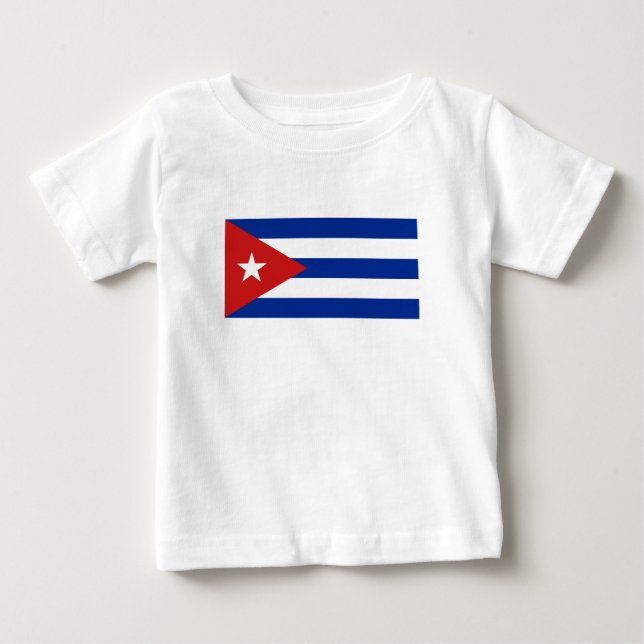 Kuba Flagga T Shirt (Framsida)