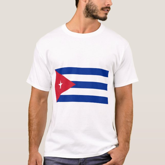 Kuba flagga t shirt (Framsida)
