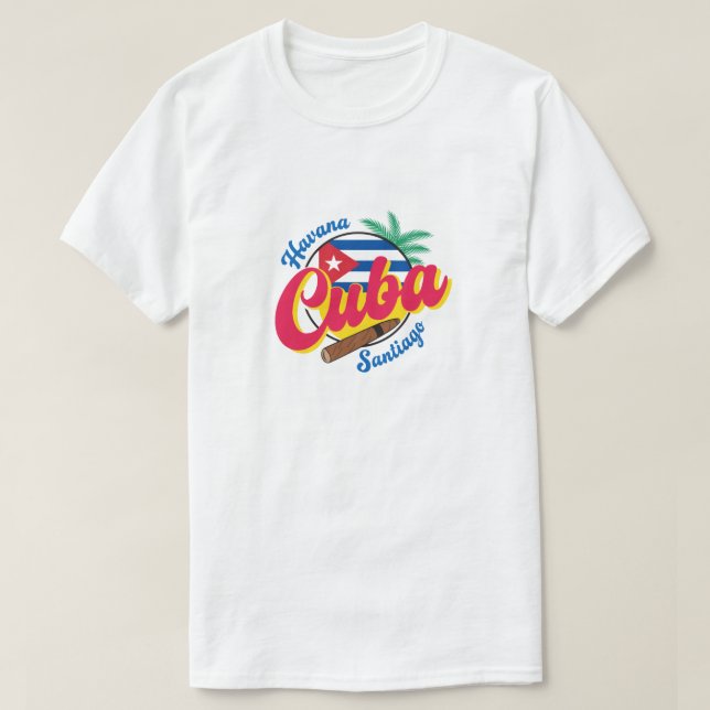 Kuba Havanna Santiago  T Shirt (Design framsida)