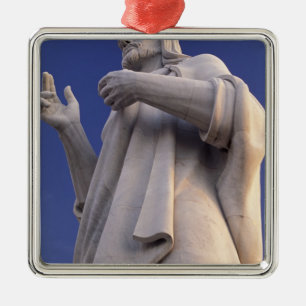 Kuba, Havanna, Skulptur av Jesus. Julgransprydnad Metall