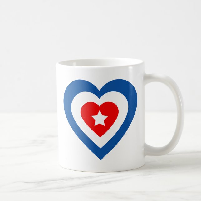 Kuba-hjärta Kaffemugg (Höger)