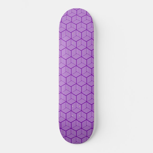 Kuba i lila mini skateboard bräda 18,5 cm (Framsida)