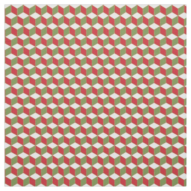 Kuba Illusion Julstämning Tyg (Provkarta)