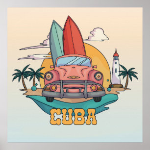 Kuba Illustration Poster