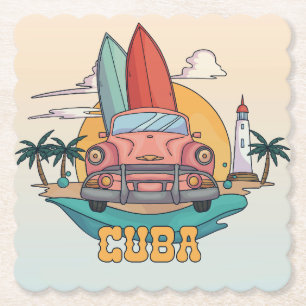Kuba Illustration Underlägg Papper