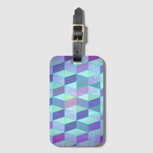 Kuba in i Triangles Geometric Mönster Bagagebricka