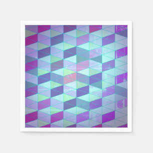 Kuba in i Triangles Geometric Mönster Pappersservett