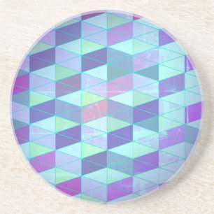 Kuba in i Triangles Geometric Mönster Underlägg
