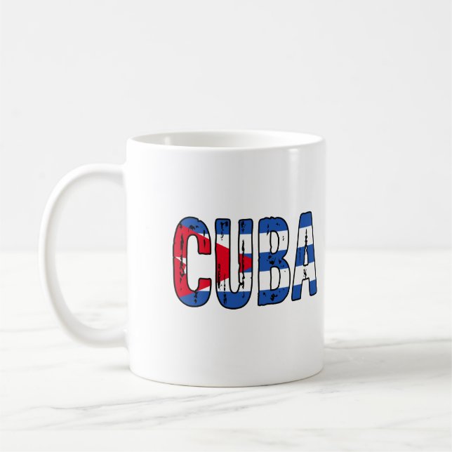 Kuba, jag kärlek Kuba Kaffemugg (Vänster)