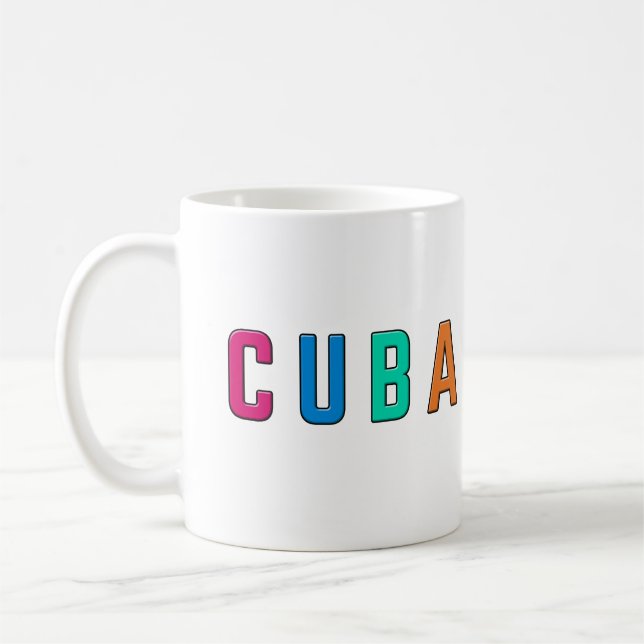 Kuba, jag kärlek Kuba Kaffemugg (Vänster)