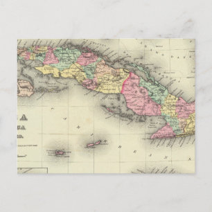 Kuba, Jamaica och Puerto Rico Vykort