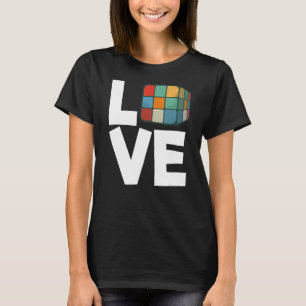 Kuba Kärlek i kubes för kärlek-Puzzle-lösning, has T Shirt