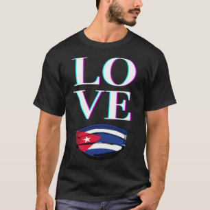 Kuba KÄRLEK Kuba Kuba Ansikte Mask FREE CUBA T Shirt