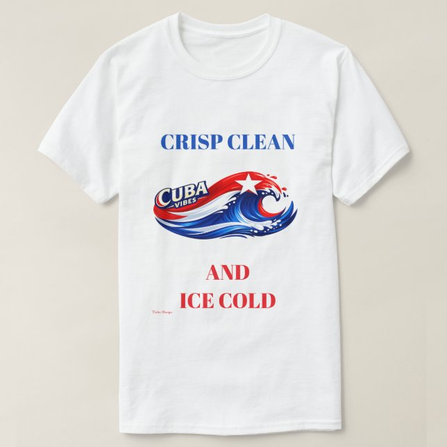 Kuba klassisk färgrik  t shirt (Design framsida)