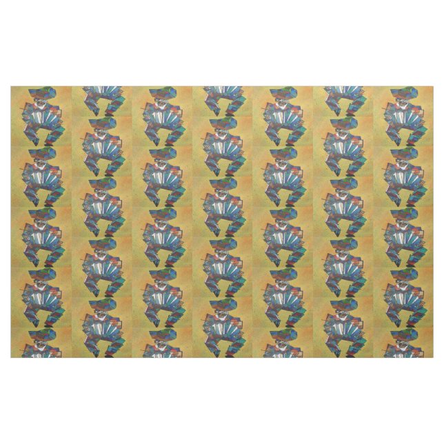 Kuba konst för den akcordionistiska kyrkan tyg (Fat Quarter)