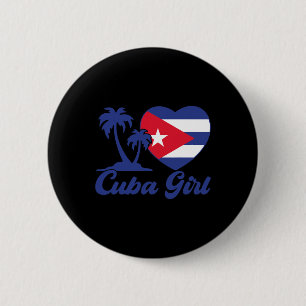 Kuba - Kubanska Flagga Cubanita Hispanic Heritage Knapp