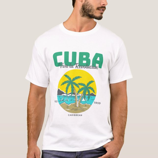 Kuba: Leve revolutionen T Shirt (Framsida)