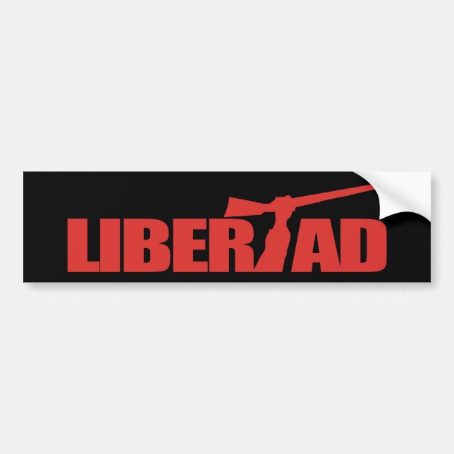 Kuba - Libertad Bumper Sticker Bildekal (Framsidan)