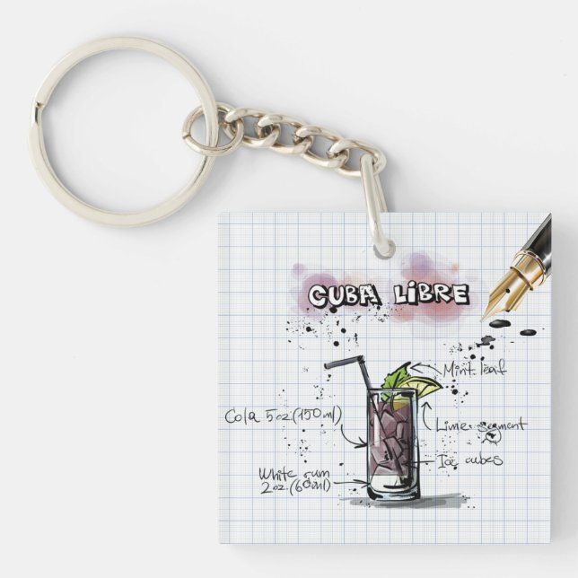 Kuba Libre Acrylic Keychain (Framsidan)